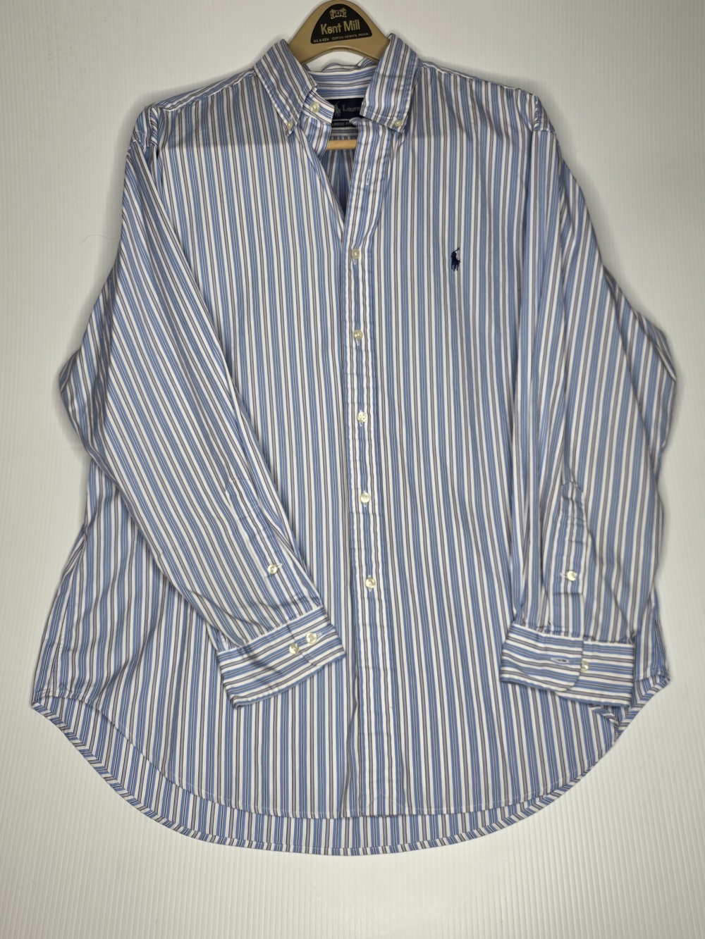 Ralph Lauren Classic Fit Striped Dress Shirt Size 17 32/33